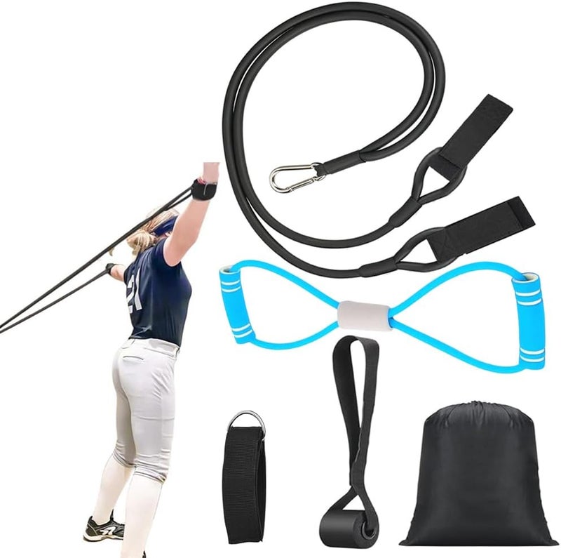 Davllin Baseball Softball Resistance Training Bands - Pitching Trainer and Arm Trainer for Pitching Arm Strength Throwing Warm up Stretching - Image 1